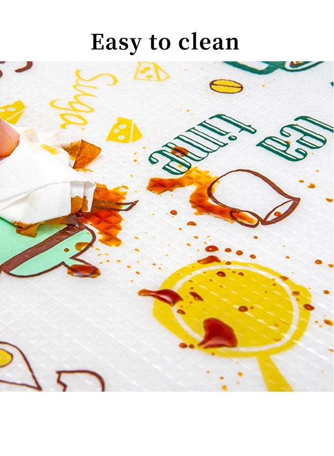 Quivlox 30x300cm Kitchen Cabinet Liner, Cut-to-Size Shelf Liners with Patterns, Oil Proof Waterproof Drawer Mat for Storage Organization, Non-Slip EPE+PE Coated Paper for Countertop Wall Decor,Drying Paper Pads Suitable for Various Scenarios - Image 5