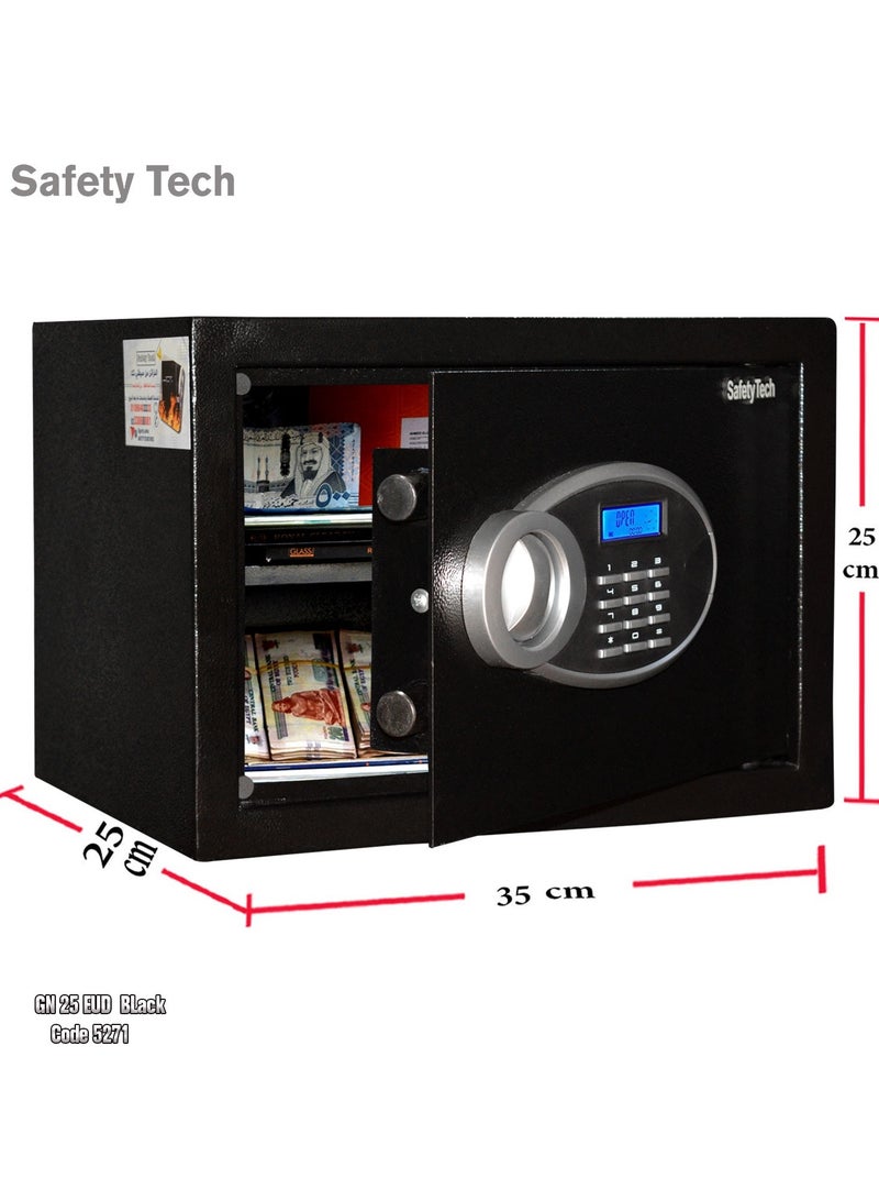 Safety Tech Safety Tech GN25 EUD Electronic Safe – Smart Alarm and Password System  - Image 1