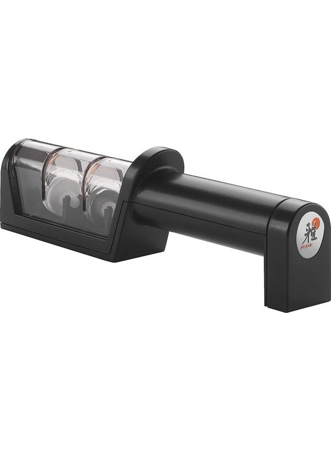 Miyabi Pull Through Sharpener 21 cms. Two Rollers diamond and ceramic. Suitable for all knife of smooth cutting edge. Ergonomic handle. Suitable for Right-handed or left-handed users. Non-slip. - Image 5