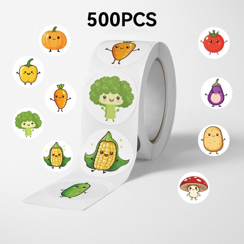 500 ملصق خضروات متنوعة، تحفيز بهيج وتشجيع - Image 2