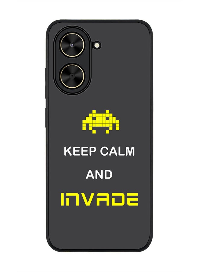 Stylizedd For Xiaomi Poco C71 / Redmi A5 4G Case,Slim fit Camera Protection, Shockproof Thin Phone cover  - Keep Calm And Invade