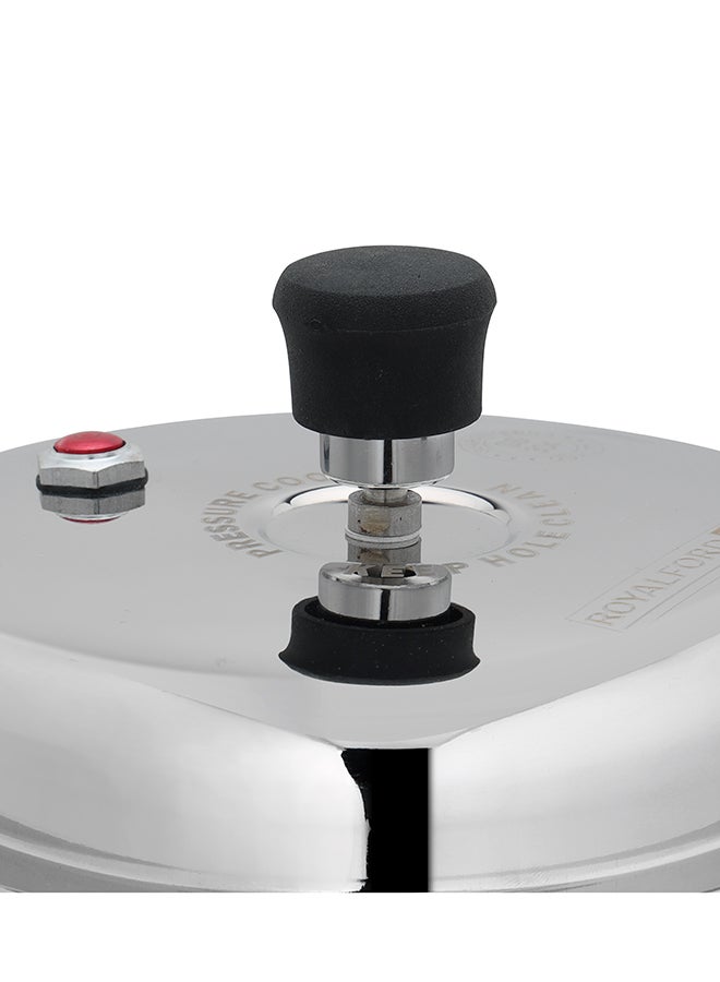Royalford 5 Liter Stainless Steel Pressure  Cooker, RF10185N | Metallic Safety Plug | Controlled GRS | Compatible With Induction, Hot Plate, Halogen, Gas - Image 4
