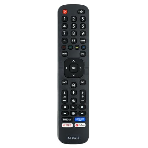 RESORB LED 446 CT-95011 CT-95013 Compatible Remote for Toshiba LED Smart TV EN2CB27T 43U5069 43U5069EE 43U5069EV 43U5069EA 50U5069 50U5069EE 50U5069EV 50U5069EA 55U5069 55U5069EE 55U5069EV 55U5069EA - Image 1