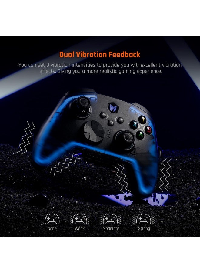 BIGBIG WON Wireless Switch Controllers For Nintendo Switch/Pc Windows/Android/Ios, Bluetooth Wired Pc Game Controller With 6 Axis Gyro/Vibration/Turbo/Nfc/Wake Up, Gaming Controller With Charging Dock - Image 4