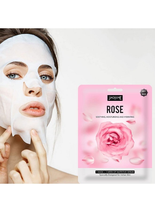 جاكلين يو أس أيه قناع الورد الورقي | خالٍ من البارابين والكبريتات | أقنعة بير قابلة للتحلل البيولوجي | خفيفة الوزن | مرطبة ومقوية للبشرة، 1 قطعة - Image 5