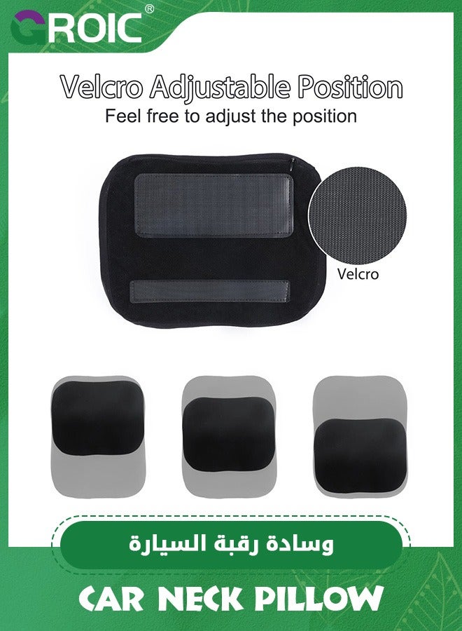 GROIC Adjust Height Car Neck Pillow,Memory Foam Headrest Neck Support Pillow,Adjustable Neck Pain Relieved Headrest,Driving Seat Cervical Support - Image 5