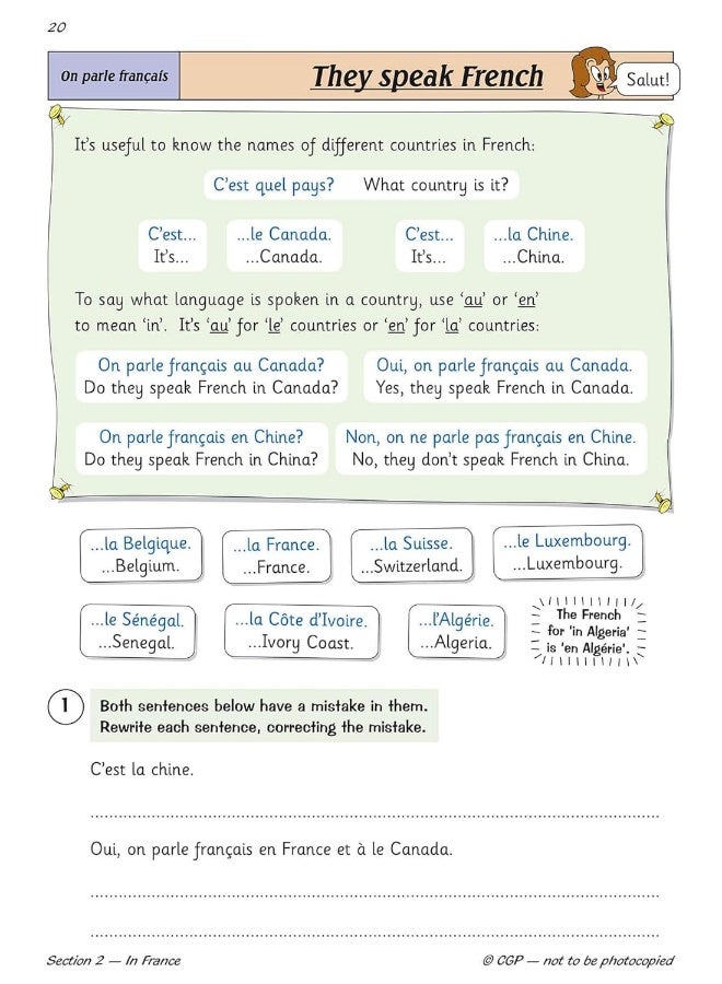 Coordination Group Publications Ltd (CGP) KS2 French Targeted Question Book - Year 6 - Image 5