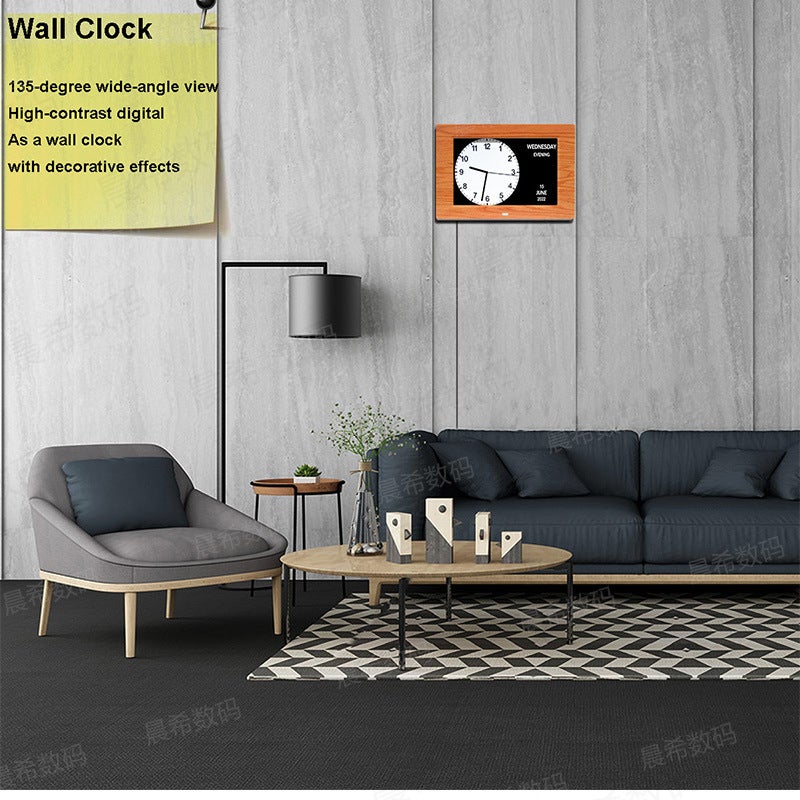 New 7.0 Inch Digital Electronic Clock Alarm Clock Digital Po Frame Large Font Alarm Perpetual Calendar Po Frame Wall Clock - Image 5