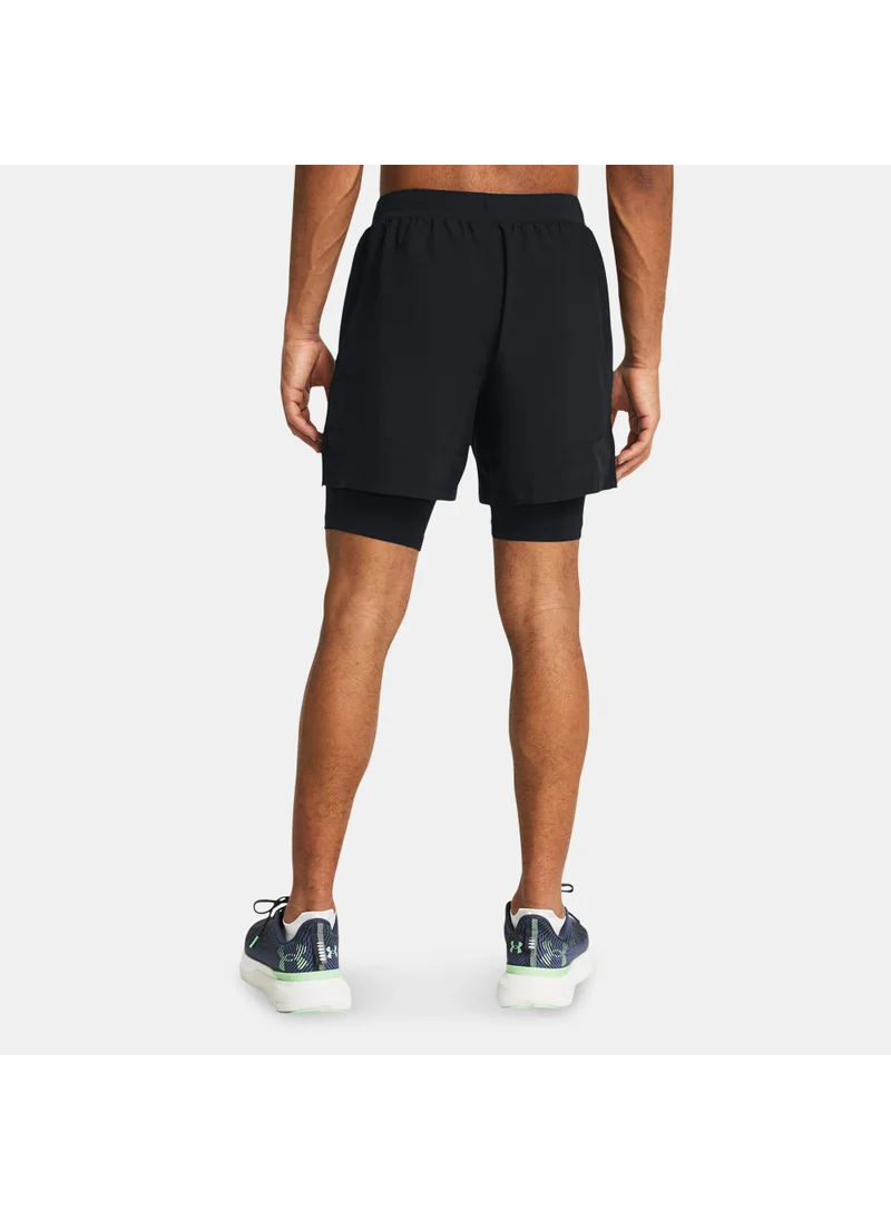 UNDER ARMOUR Men's Launch 2-in-1 Running Shorts