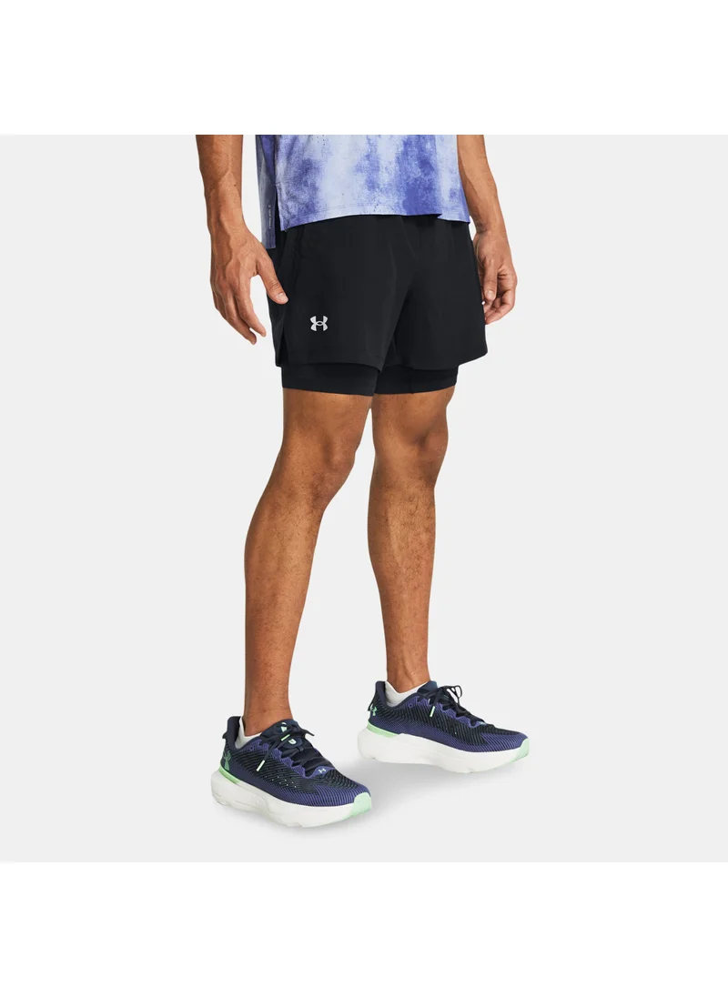 UNDER ARMOUR Men's Launch 2-in-1 Running Shorts