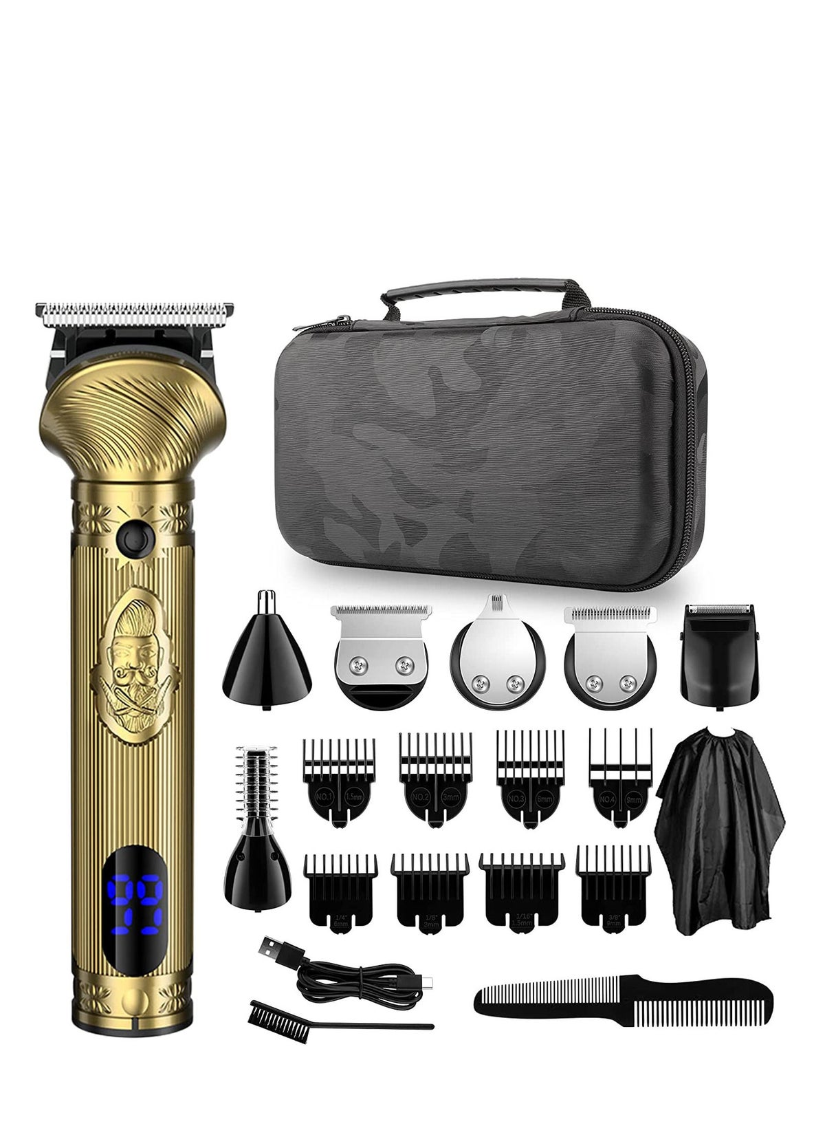 Men's Generic Razor Generic Men's Waterproof Electric Razor, Beard Trimmer and Hair Clipper ...
