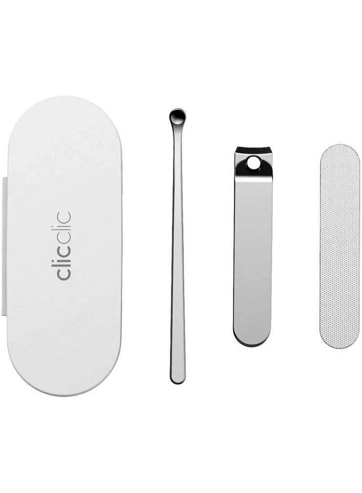 HOTO Nail Clippers, Strong And Rust-Resistant Clippers, Easy-To-Carry Case, Sharp and Precisely Calibrated Blades, Stainless Steel, White | QWZJD001 - Image 1