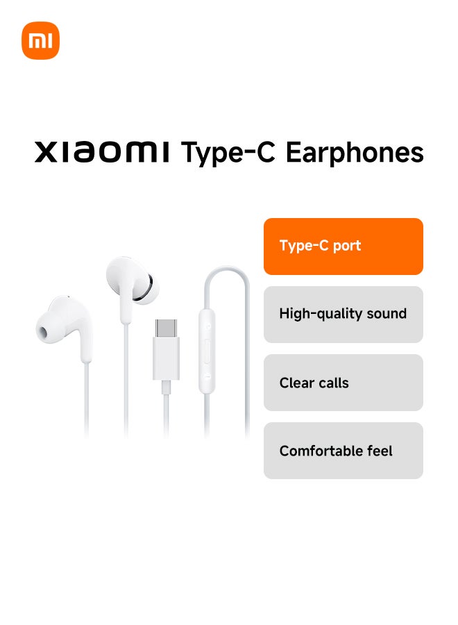 Xiaomi Earphone Type-C Port BHR8931GL White - Image 1