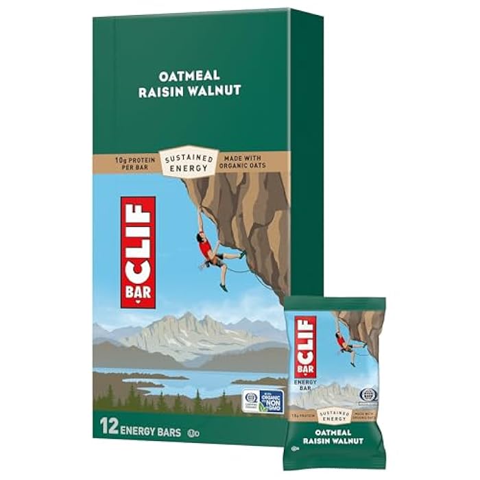 CLIF BAR - Energy Protein Bars - Oatmeal Raisin Walnut - Made with Organic Oats - Energy Bars - Non-GMO - (1 Count) - Image 1