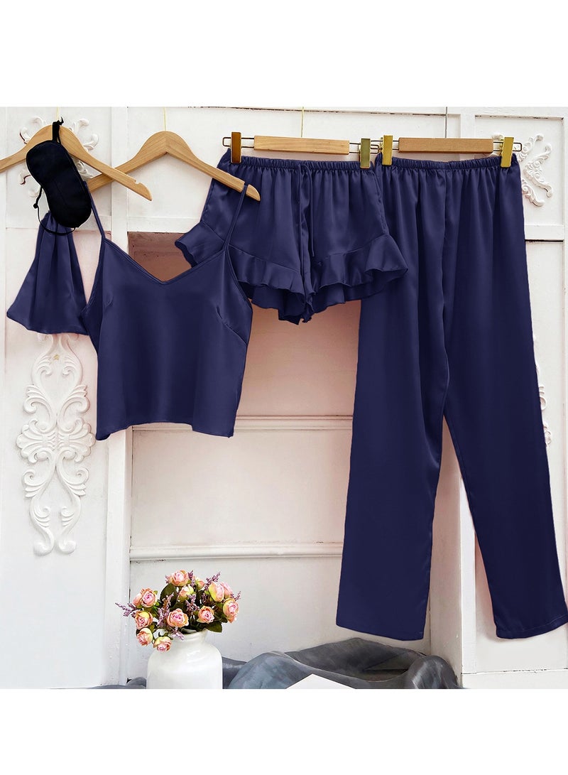Five-Piece Suspender Pajamas Set that Can Be Worn In All Seasons