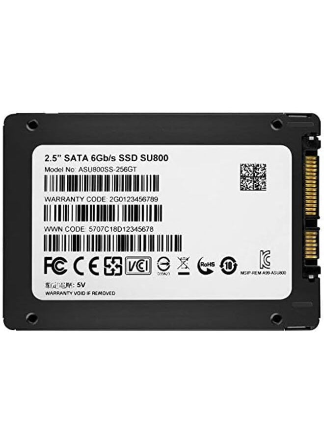 ADATA - Su800 256Gb 3D Nand 2.5 Inch Sata Iii High Speed Read And Write Up To 560Mb S And 520Mb S Solid State Drive Asu800Ss 256Gt C - Image 1