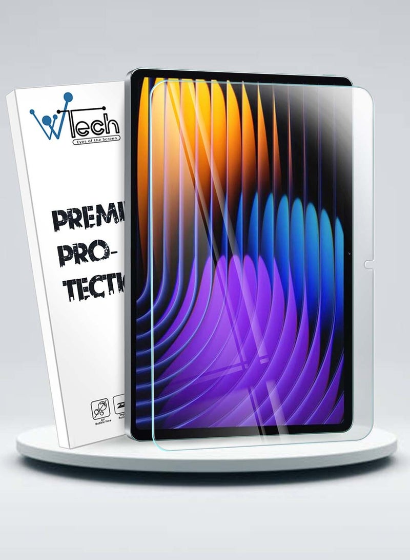 دبليو تيك واقي شاشة من الزجاج المقوى بحواف منحنية من سلسلة Premium لهاتف Xiaomi Pad 7 / Pad 7 Pro بوصة 2023 شفاف - Image 1