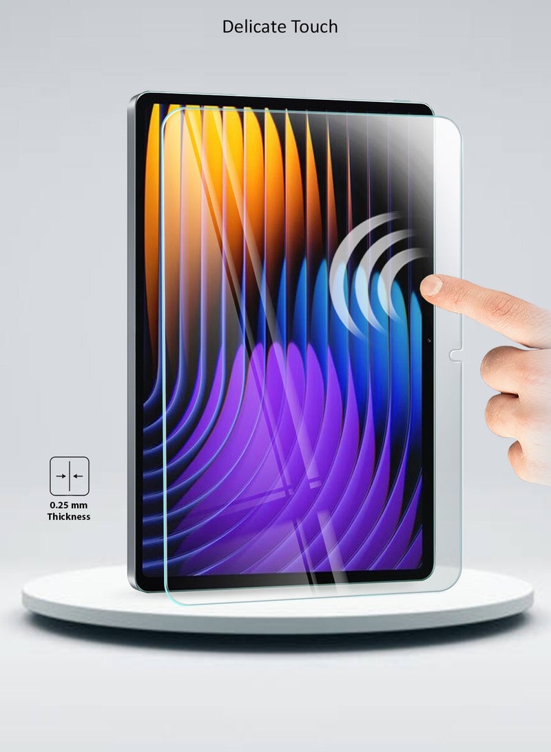 دبليو تيك واقي شاشة من الزجاج المقوى بحواف منحنية من سلسلة Premium لهاتف Xiaomi Pad 7 / Pad 7 Pro بوصة 2023 شفاف - Image 4