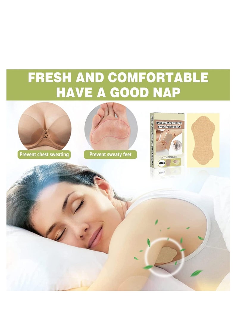 SYOSI Underarm Sweat Pads for Women and Men Armpits, Disposable Invisible Armpit for Absorbent Deodorant Prevention Antiperspirant Sticker - Image 5