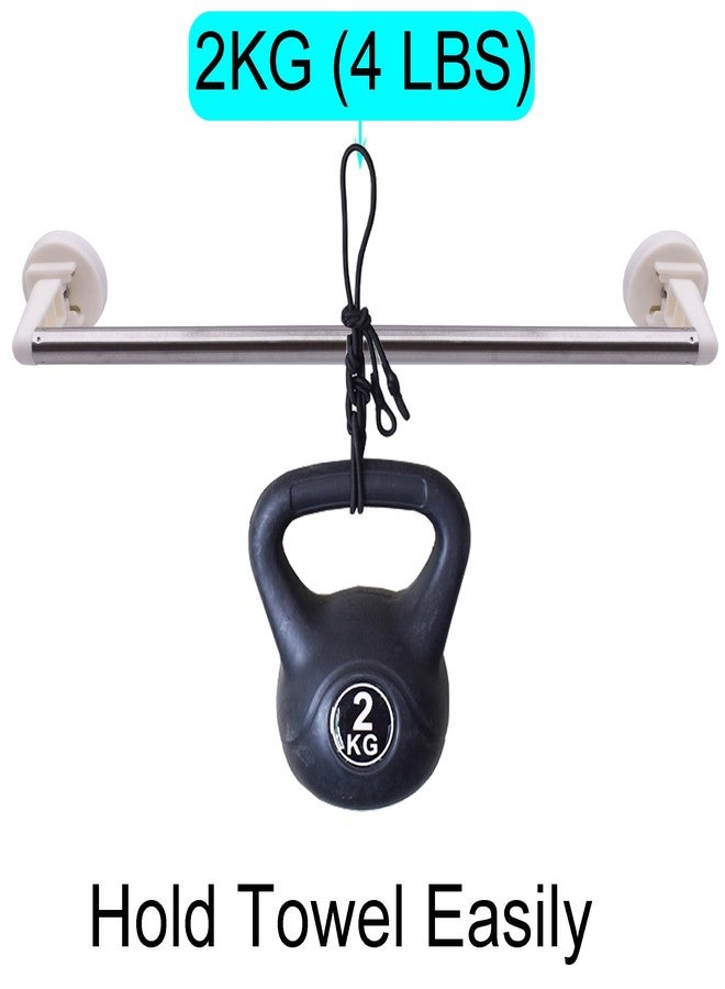 واي واي اس تي حامل مناشف مغناطيسي من النوع C من YYST، مقاس 16 بوصة إلى 38 بوصة، مناسب للثلاجة، حوض المطبخ، الفرن - للستائر، المناشف، الأعلام، إلخ (1، أبيض) - Image 4