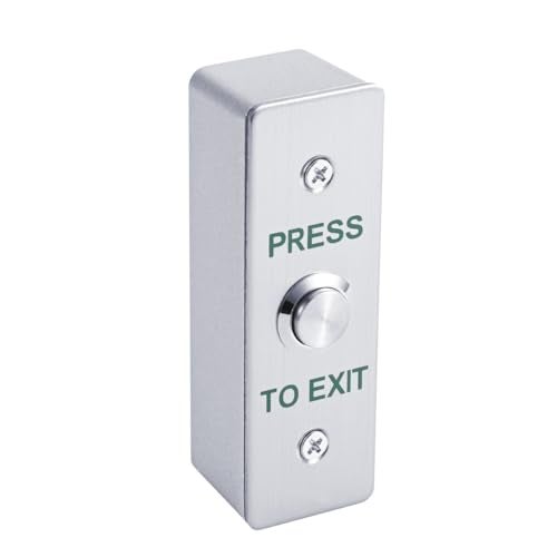 YUHANUS Push to Exit Button for Door Access Control Waterproof Stainless Steel Shell with Back Mounted Box NO/COM Output - Image 1