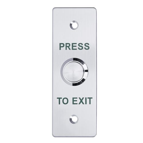 YUHANUS Push to Exit Button for Door Access Control Waterproof Stainless Steel Shell with Back Mounted Box NO/COM Output - Image 2