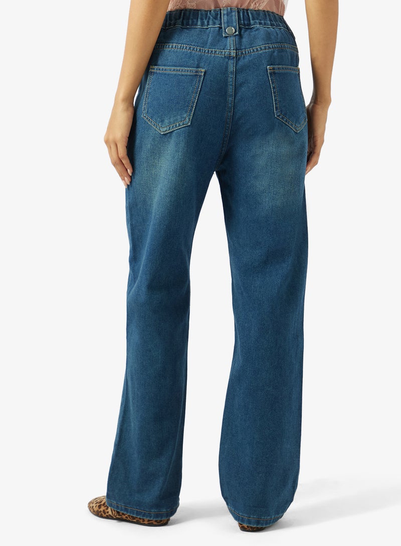 Ginger High Rise Straight Fit Jeans - Image 3