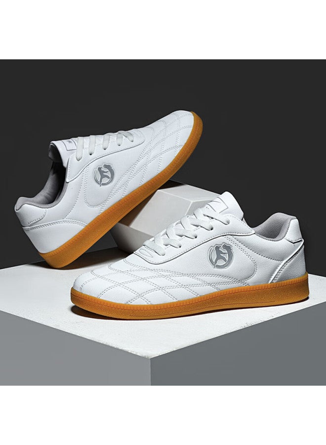 Double Star Eight Special Tai Chi Martial Arts Cowhide Wear-resistant Taekwondo Training Shoes For Middle-aged And Elderly Exercise Square Men And Women Soft Leather Surface Training Shoes - Image 3
