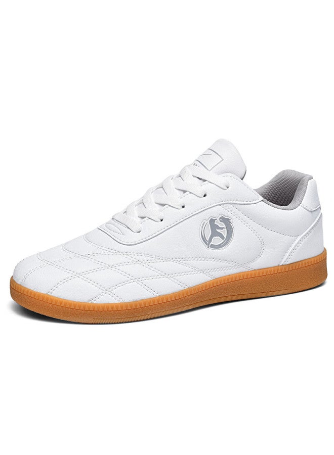 Double Star Eight Special Tai Chi Martial Arts Cowhide Wear-resistant Taekwondo Training Shoes For Middle-aged And Elderly Exercise Square Men And Women Soft Leather Surface Training Shoes - Image 5