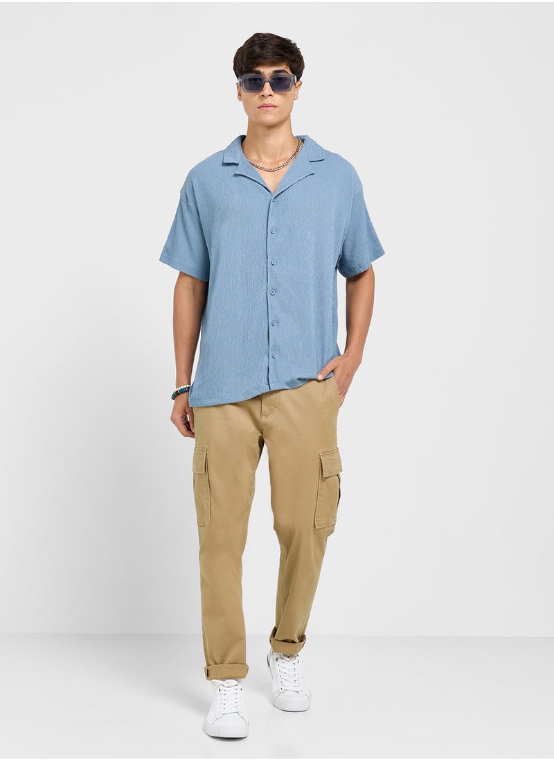 BRAVE SOUL - Reverse Collar Casual Shirt - Image 1