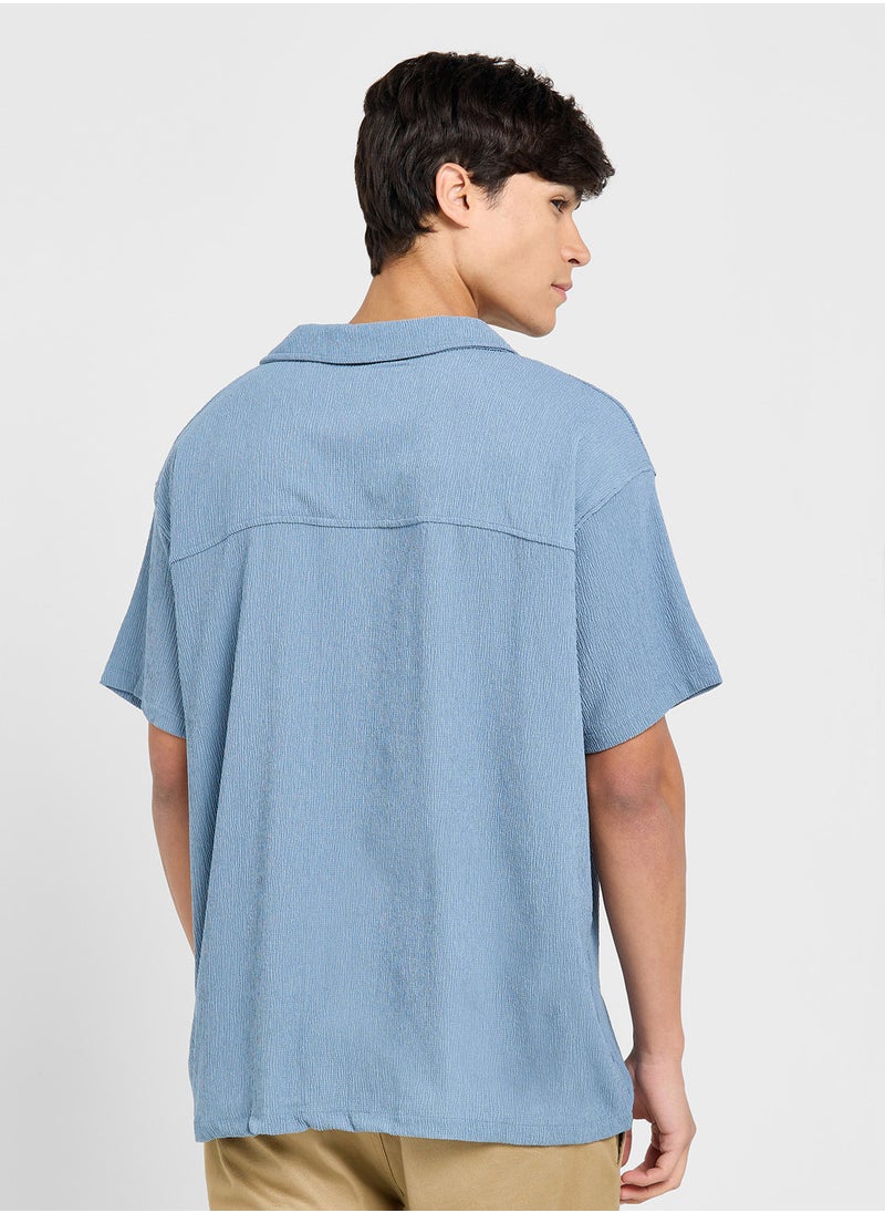 BRAVE SOUL - Reverse Collar Casual Shirt - Image 1