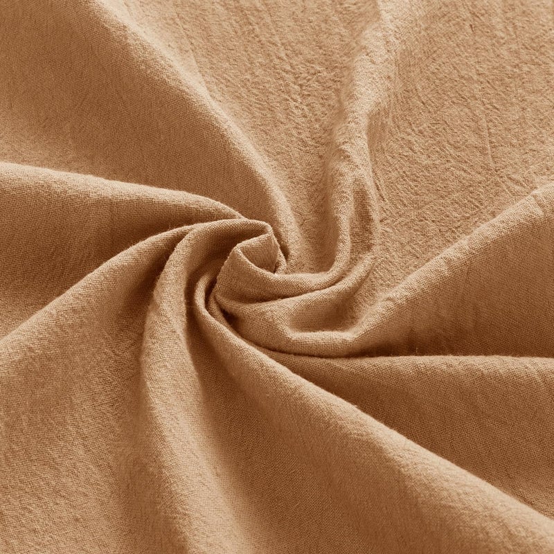 MLMW Caramel Cloth Napkins Set of 8 Rustic Dinner Cotton Napkins Cloth Bulk Washable 1616 for Wedding Party Baby Bridal Shower Birthday Table Decorations - Image 2