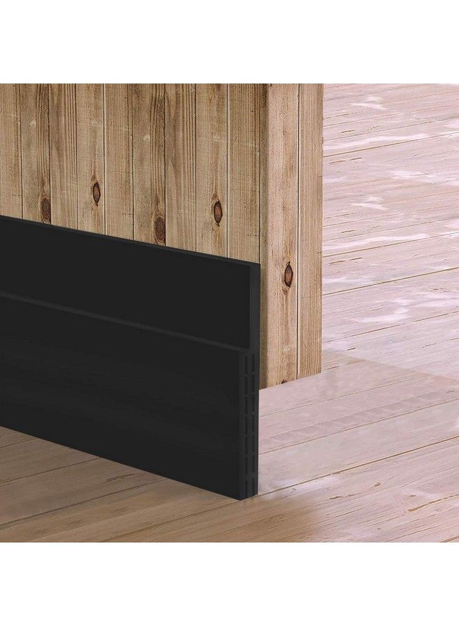 Sysmie [New Upgrade] Huge Gap Door Draft Stopper32 5"W Widened Door Sweep For Interior And Exterior Doors Guard Against Drafts Dust Noise And Unwanted Animals (32 5"W X 39" L Black)… - Image 2