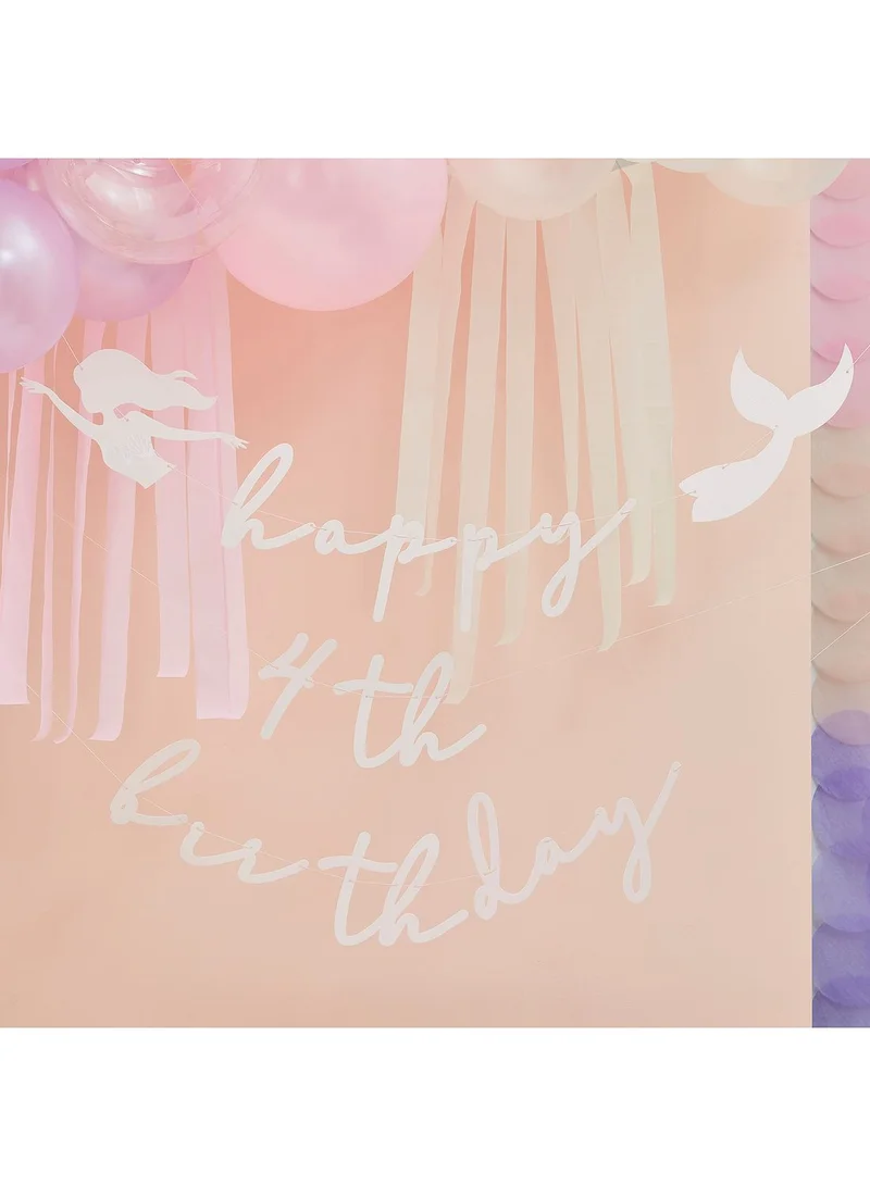 Ginger Ray Mermaid & Shells Happy Birthday Bunting