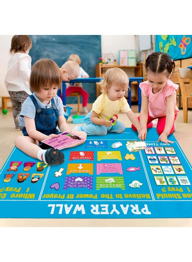 WATINC 37Pcs Prayer Wall Felt Story Board Set with Story Card, Prayer Bulletin Board Accessories, Religious Flannel Felt Stories for Preschool Kids Classroom Sunday School Home - Image 5