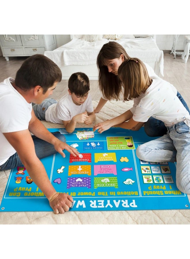 WATINC 37Pcs Prayer Wall Felt Story Board Set with Story Card, Prayer Bulletin Board Accessories, Religious Flannel Felt Stories for Preschool Kids Classroom Sunday School Home - Image 4