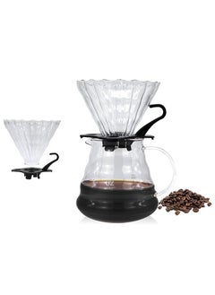 MIBRU Manual V60 Hand Drip Coffee Maker 600ml Set Pack Of 2  - Image 2