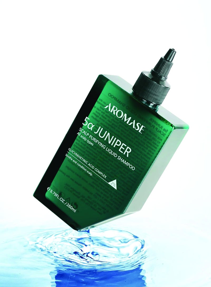 AROMASE 5α Juniper Scalp Purifying Liquid Shampoo 260 ml - Image 2