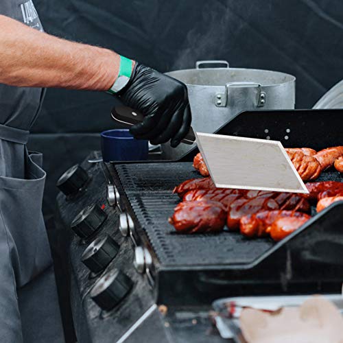 Leonyo Metal Spatula 2 PCS, Heavy Duty Stainless Steel Griddle Burger Spatula, as Barbecue Hamburger Turner Grilling BBQ Griddle Accessories - Image 4