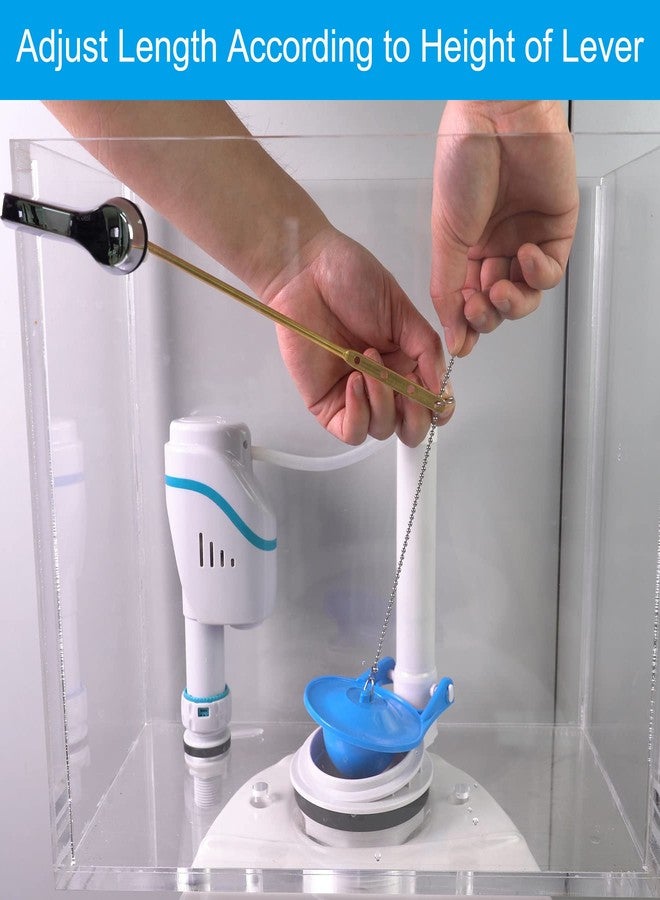 Hibbent 3 Pack Universal Toilet Flapper Chain Replacement Kit,Stainless steel,Including 12-Inch Chain,Hook,Ring - Image 5