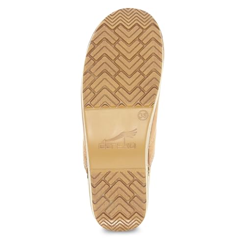 Dansko Women’s Professional Slip-On Clogs –Rocker Sole and Arch Support for Comfort-Ideal for Nursing, Food Service, Healthcare Honey Distressed 7.5-8 M US - Image 3