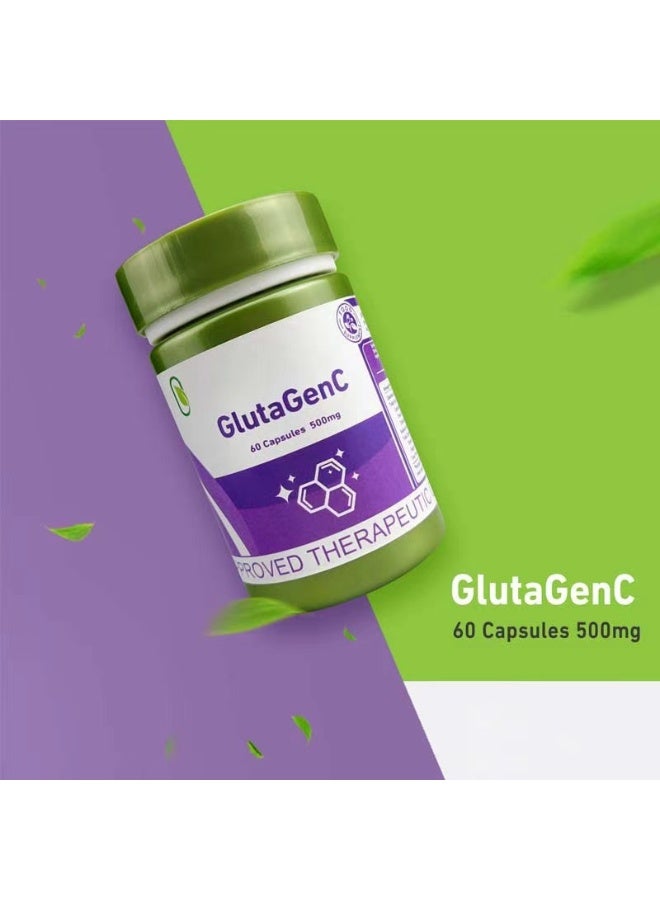 Day Wins 2-Bottles Gluta Gen C 60 Capsules, 500mg GlutagenC Whitening Capsules, Simplee Supplements Glutathione, Collagen & Vitamins Suitable for older women - Image 3