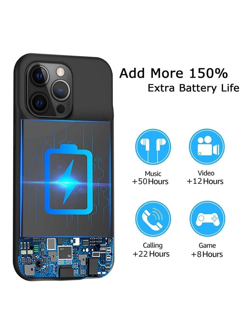 ELTRAZONE Battery Case for iPhone 13 Pro, Portable Battery Pack, Rechargeable Smart Charger Case, External Battery Charging Case, Compatible with (iPhone 13Pro, 3500 Mah). - Image 4