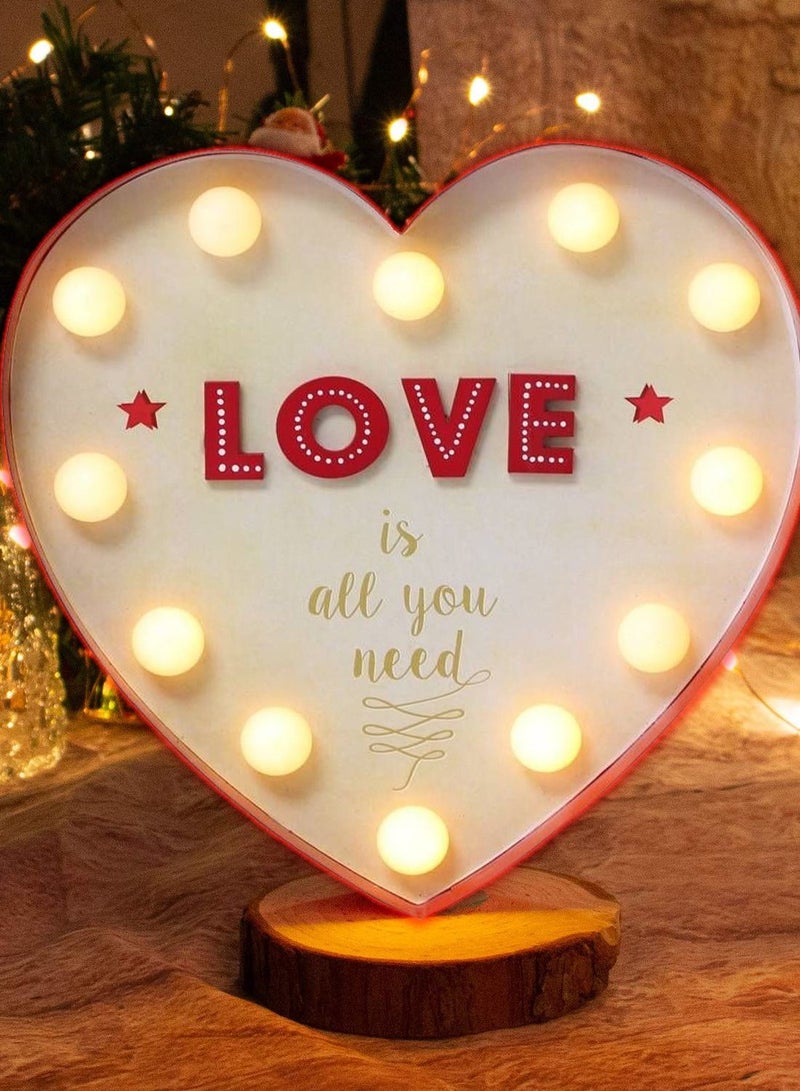 سلة إضاءة على شكل قلب تعمل على البطارية - Image 4