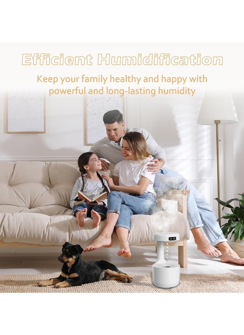 Generic - Anti-gravity Humidifier, Desktop Mute Clock Display, Suspended Water Drop Back Flow, Creative Aromatherapy Machine, Timer and Automatic Off Safety Switch - Image 1