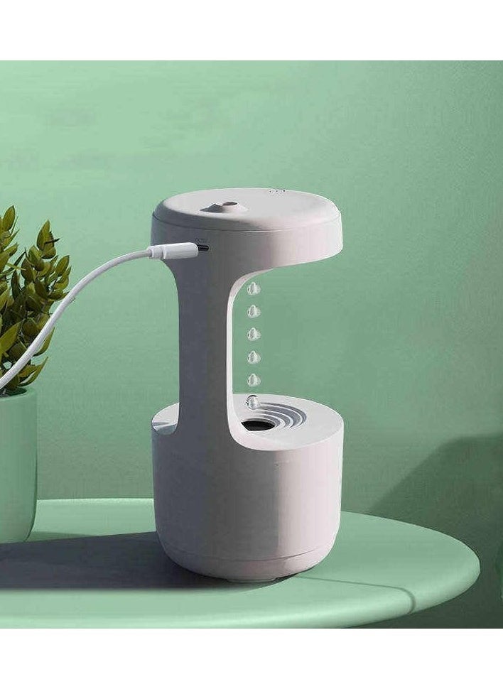 Generic - Anti-gravity Humidifier, Desktop Mute Clock Display, Suspended Water Drop Back Flow, Creative Aromatherapy Machine, Timer and Automatic Off Safety Switch - Image 1