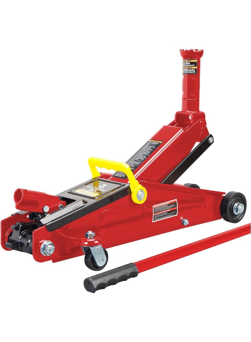 بيج ريد رافعة هيدروليكية أرضية (عربة) BIG RED T83006 من Torin مزودة بقطعة تمديد للرأس (مناسبة لسيارات الدفع الرباعي والشاحنات ذات الارتفاع العالي): سعة 3 أطنان (6000 رطل)، اللون الأحمر. - Image 1