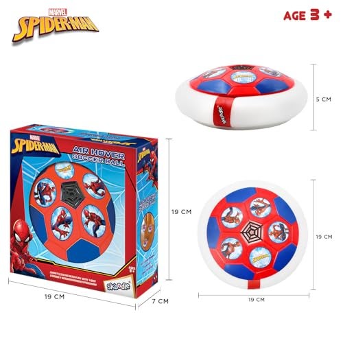 SKOODLE Spiderman Air Soccer Ball Non Rechargeable Battery Powered Hover Football, Indoor Electric Smart Air Football for Boys and Girls. Fun Game for Kids - For Birthday Gift - Image 3