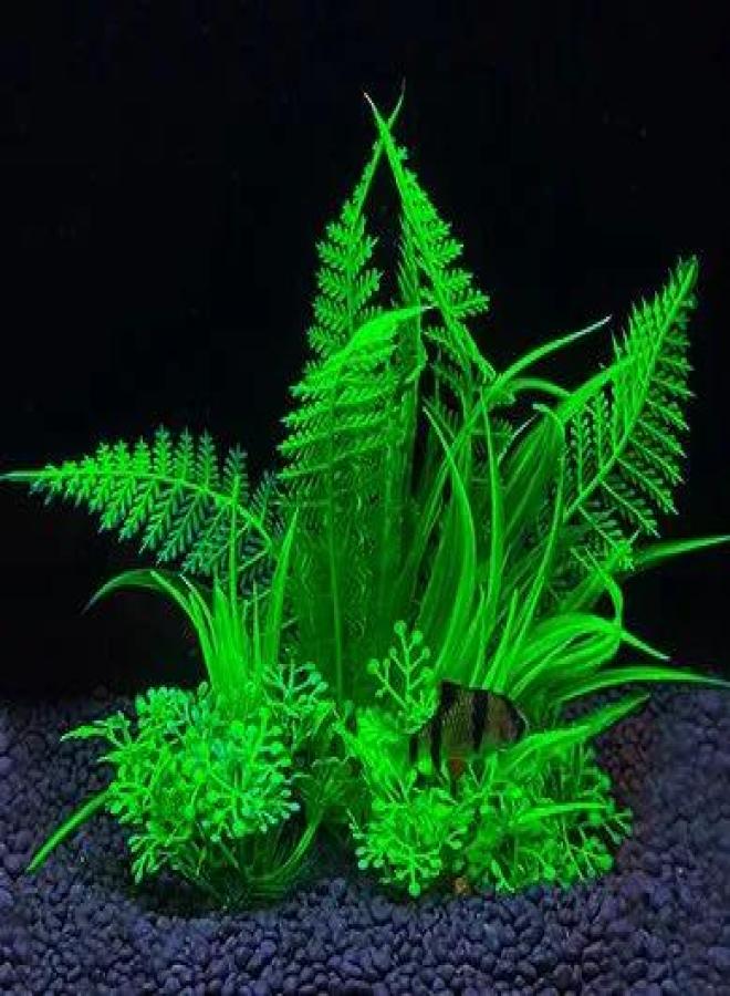 زينة مصغرة للمناظر الطبيعية، نباتات مائية اصطناعية، تنسيق أحواض السمك، نباتات مائية بلاستيكية، P525 - Image 1