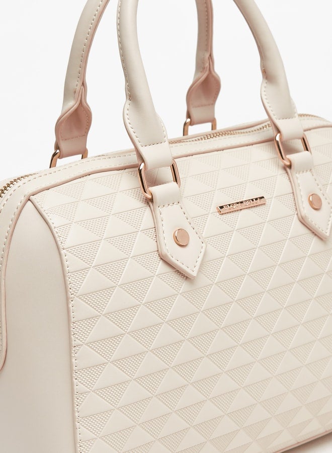 فلورا بيلا حقيبة يد نسائية بنقوش بارزة - Image 3